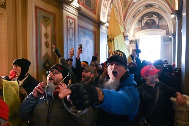 Trump supporters rioted inside the Capitol